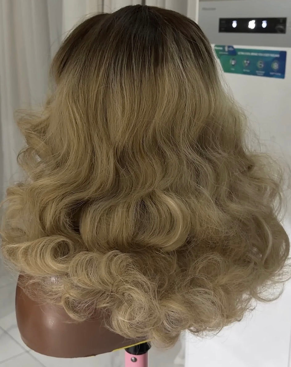 Ombré Blonde with 13*6 HD illusion Lace